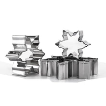 Load image into Gallery viewer, Snowflake Stainless Steel Cookie Cutters Set