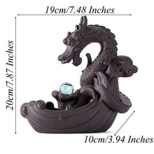 Load image into Gallery viewer, Crystal Dragon Incense Burner