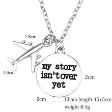 Load image into Gallery viewer, Silver Travel Pendant Necklace