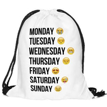 Load image into Gallery viewer, Lightweight Drawstring Emoji Bag