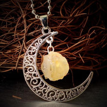 Load image into Gallery viewer, Vintage Crystal Moon Necklace