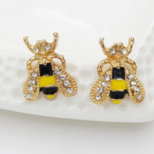 Load image into Gallery viewer, Crystal Owl Earrings