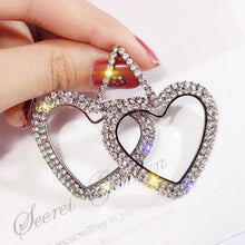 Load image into Gallery viewer, Rhinestone Geometric Earrings
