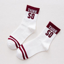 Load image into Gallery viewer, Graphic Print Quotable Socks

