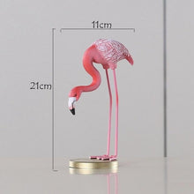 Load image into Gallery viewer, Pink Flamingo Desktop Figurines
